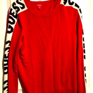 Guess sweater tape sleeves